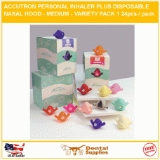 ACCUTRON PERSONAL INHALER PLUS DISPOSABLE NASAL HOOD - MEDIUM FRESH MINT 24pcs