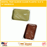 DENTAL TRAY SLEEVE CLEAR PLASTIC 10.5' X 14' 500/BOX B