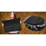 Defend Dental / Tattoo Bibs - Black - 17 3/4" x 12 7/8", 500/Box, Black Bibs