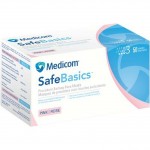 Medicom Safe Basics Pink Procedure Earloop Masks- ASTM Level 3 - 50/box