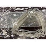 Disposable Safety Glasses ( eye Shield ) White Frame- 10pcs / Bag